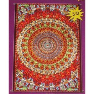 New Mosaic 3D Grateful Dead Bear Wall Decor Gift Tapestry w Loops, Glasses 60x90